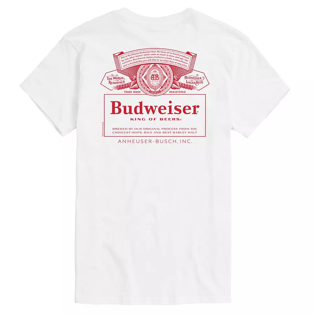 Big & Tall Budweiser King Of Beers Graphic Tee, Men's,  Product Image