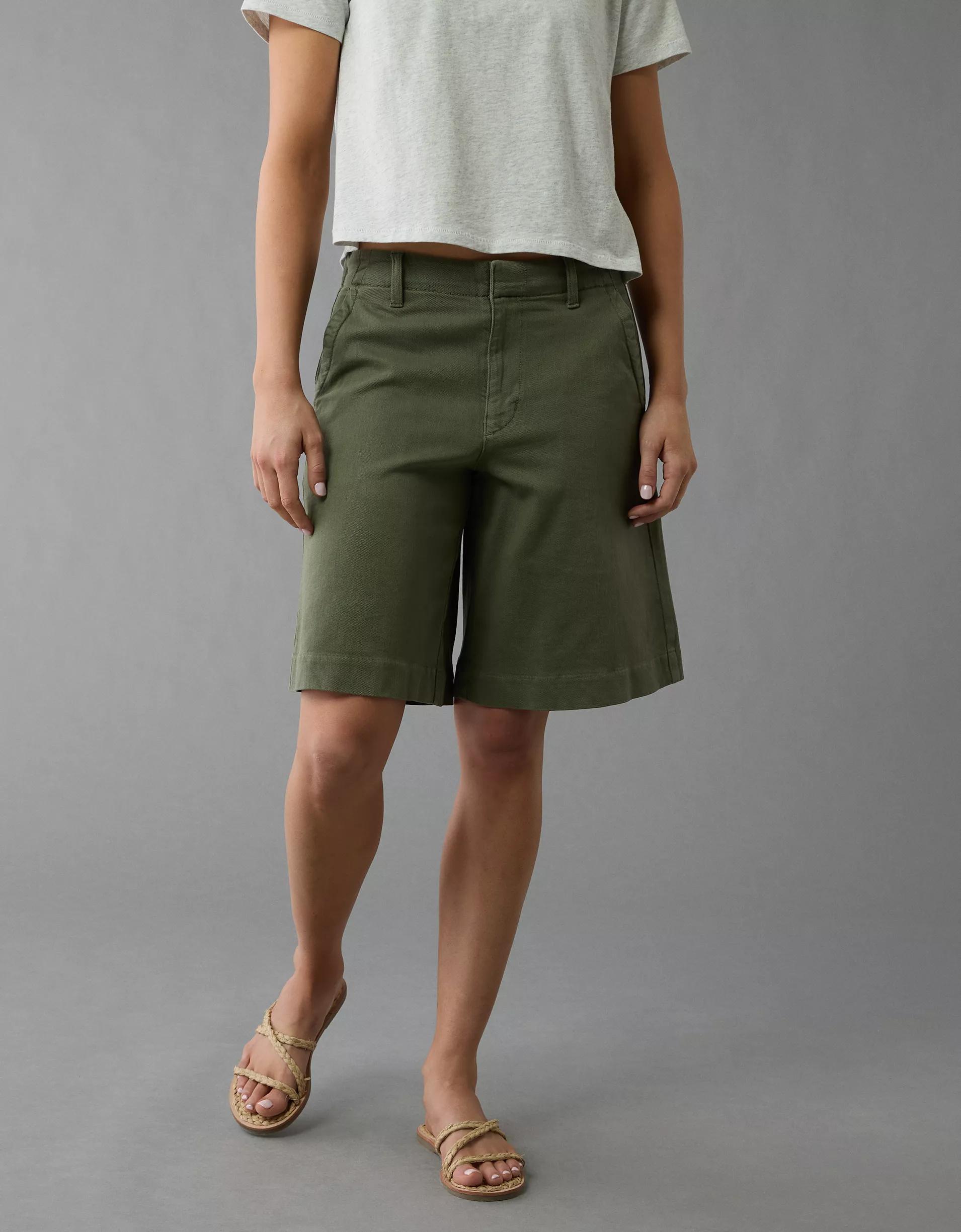 AE 11" Stretch High-Waisted Trouser Short Product Image