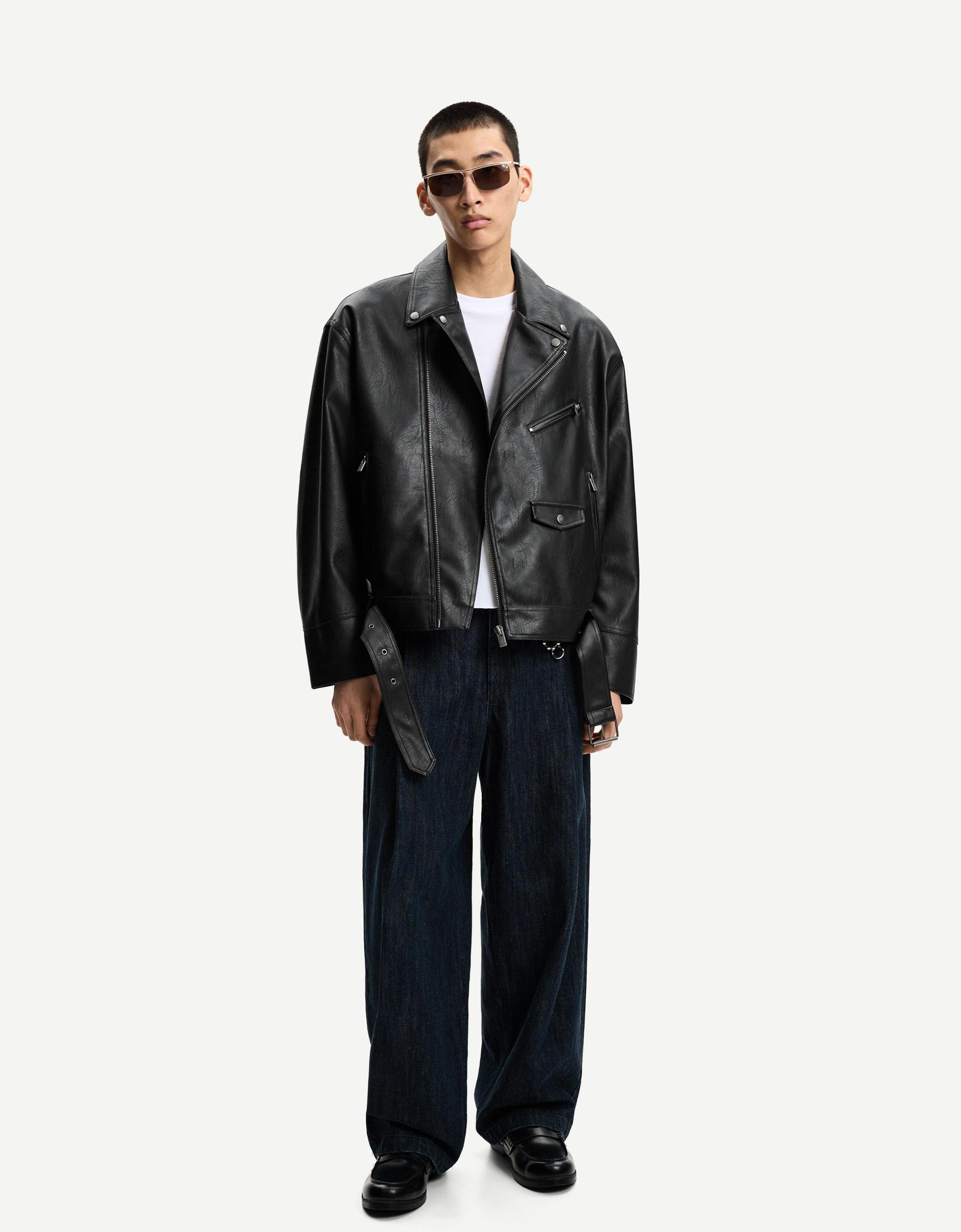 Leather effect jacket Product Image