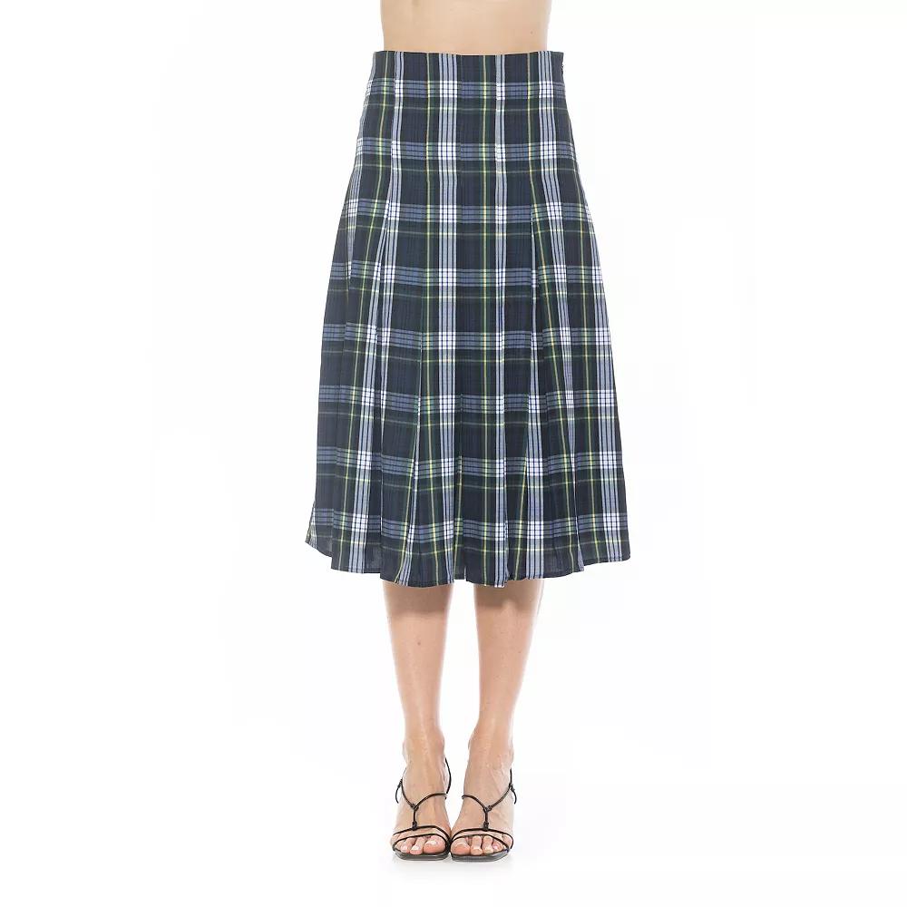 Women's ALEXIA ADMOR Shilo Midi Length Pleated Skirt,  Product Image