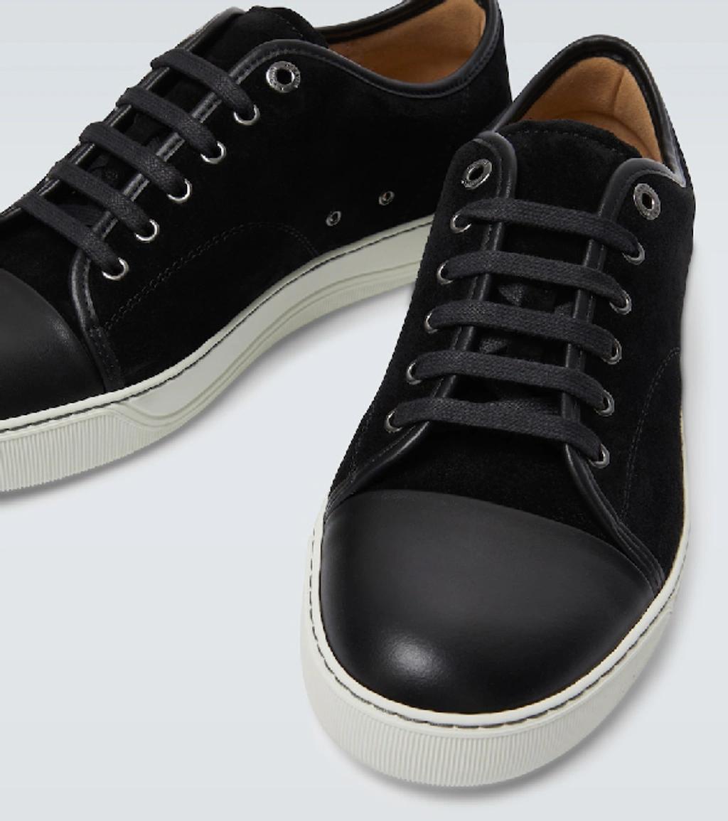 Black DBB1 Suede & Patent Leather Sneakers Product Image