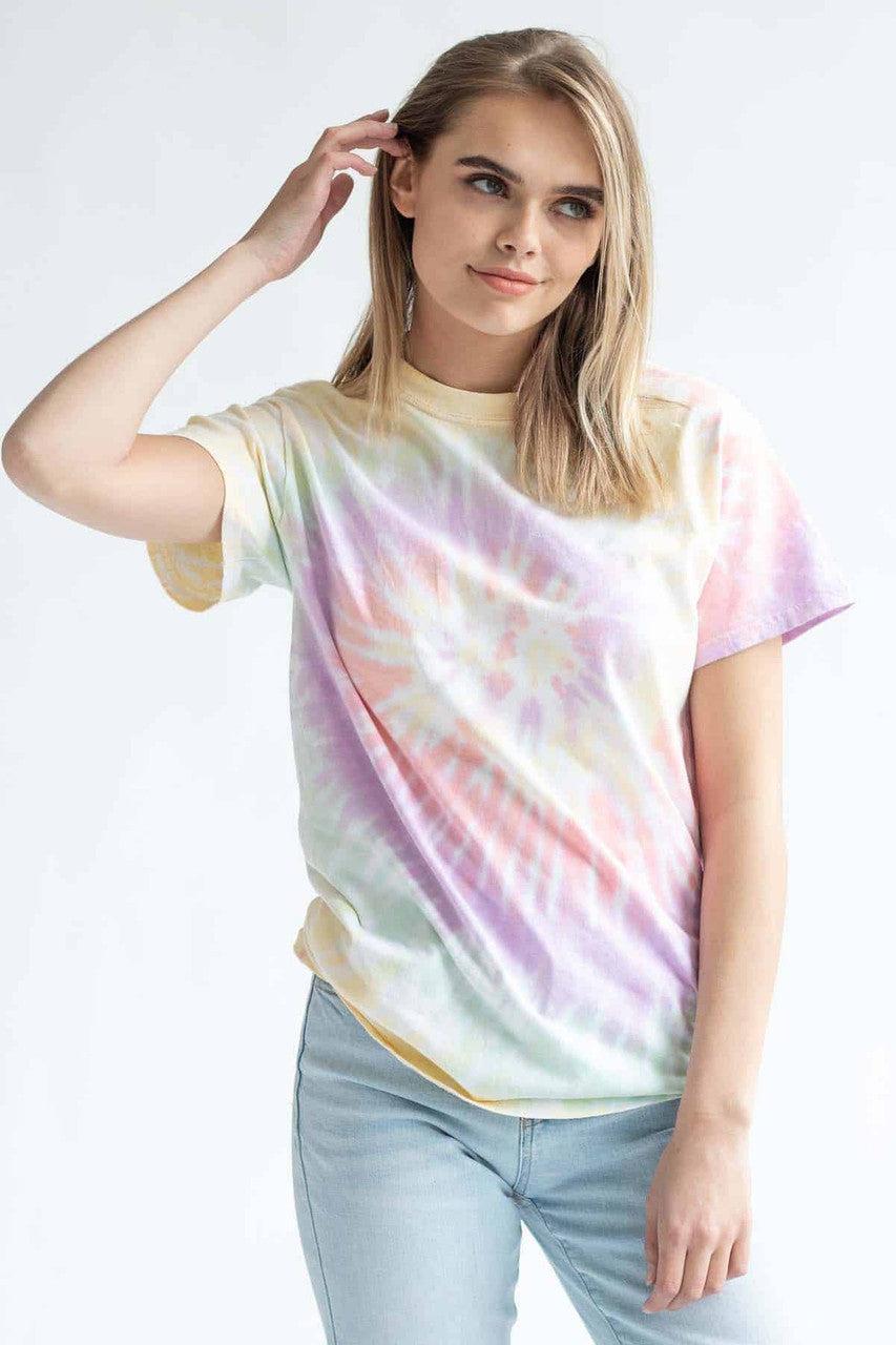 Zen Rainbow Tie Dye Shirt Product Image