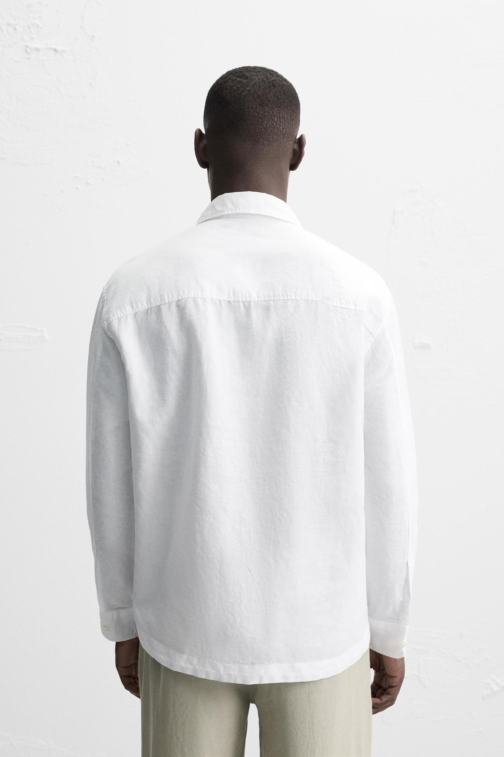 LINEN - COTTON POLO SHIRT Product Image