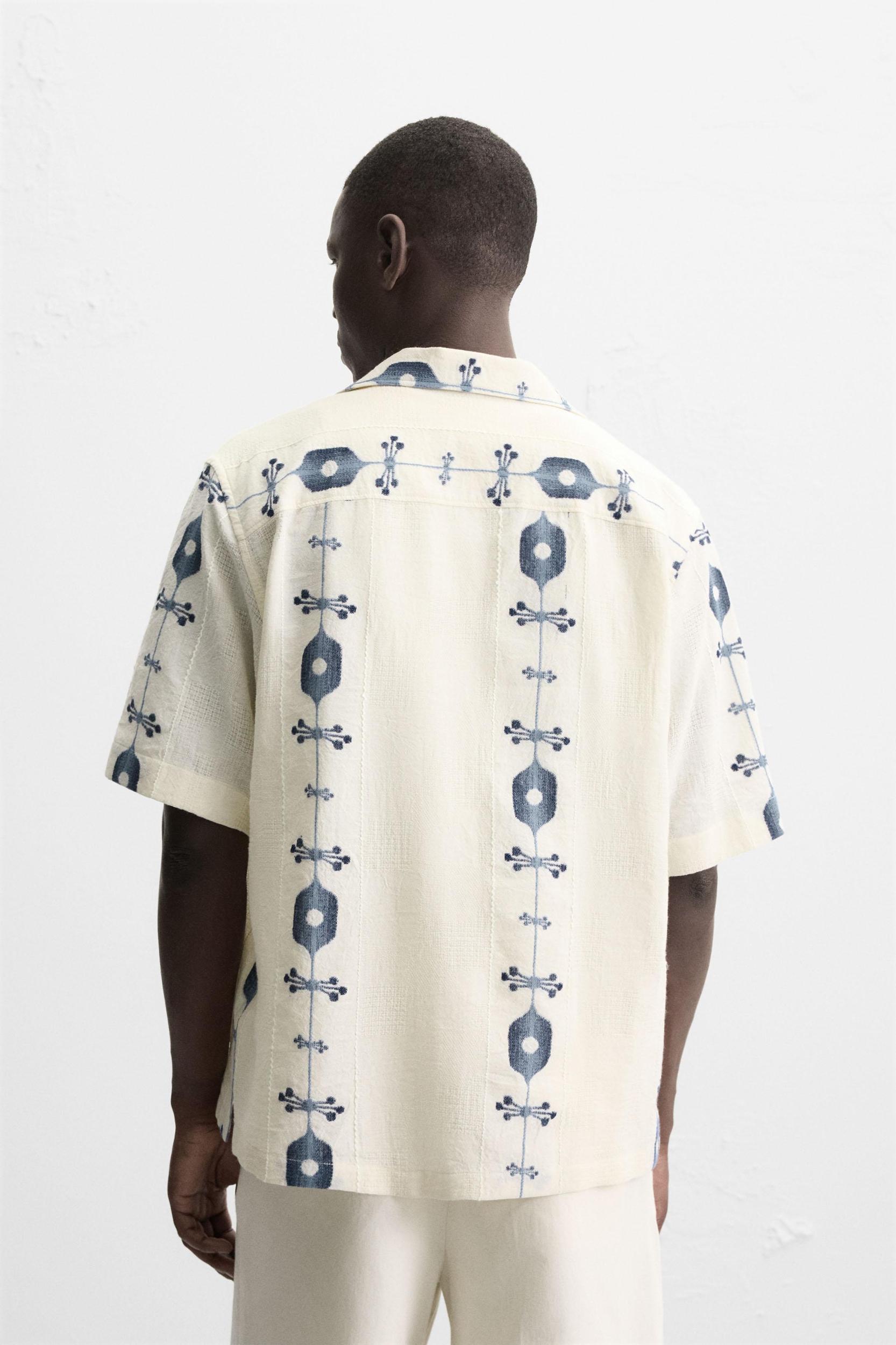 CONTRAST JACQUARD SHIRT Product Image