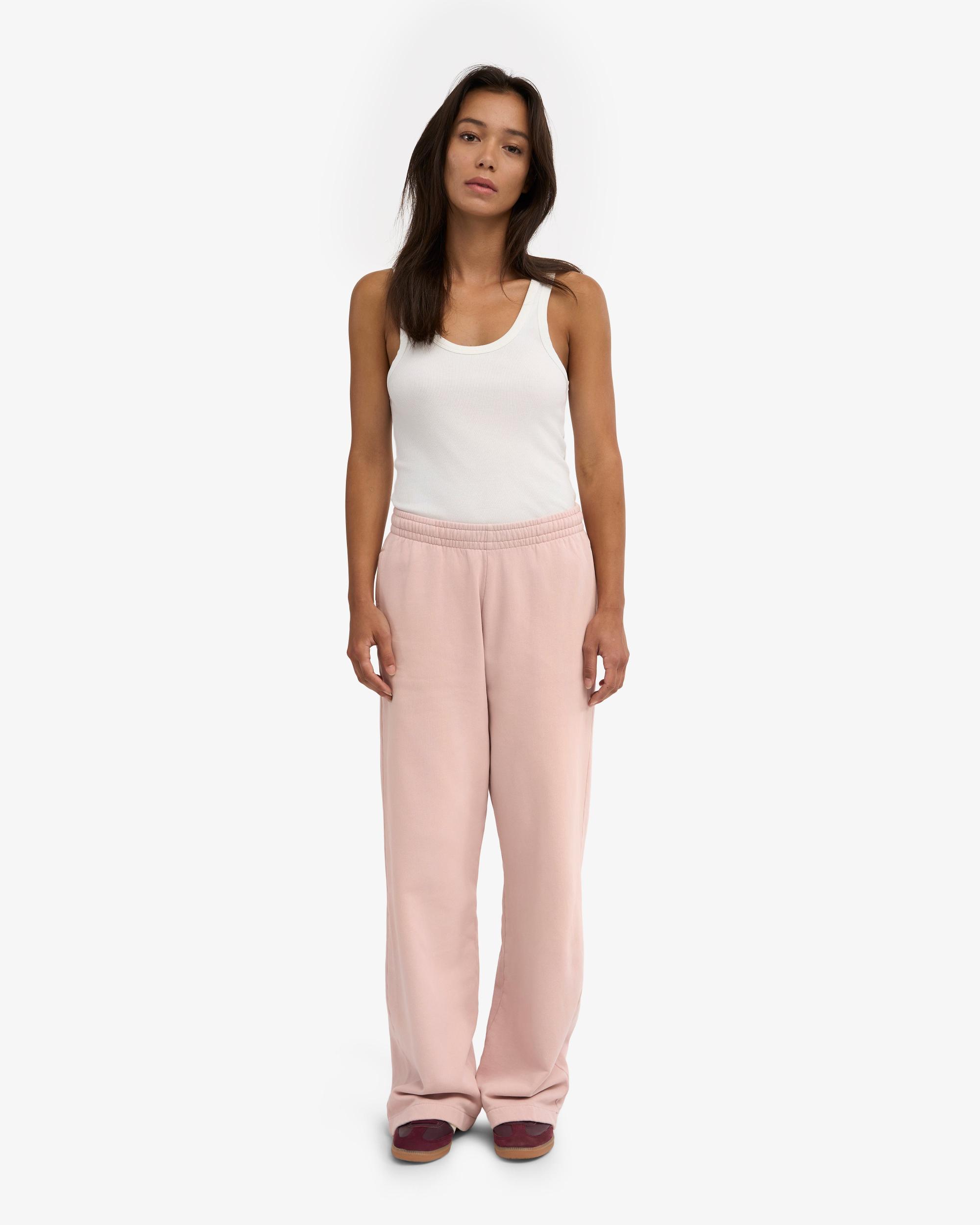 Organic Straight Leg Sweatpants - Faded Pink Product Image