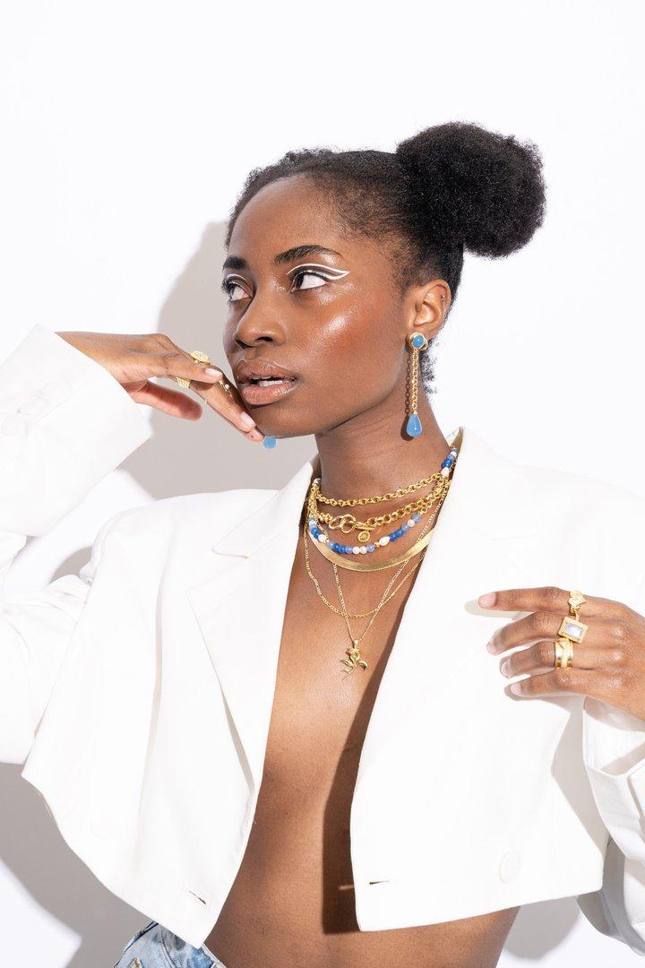 Calista Necklace Pearl Pink | Mountain and Moon Product Image