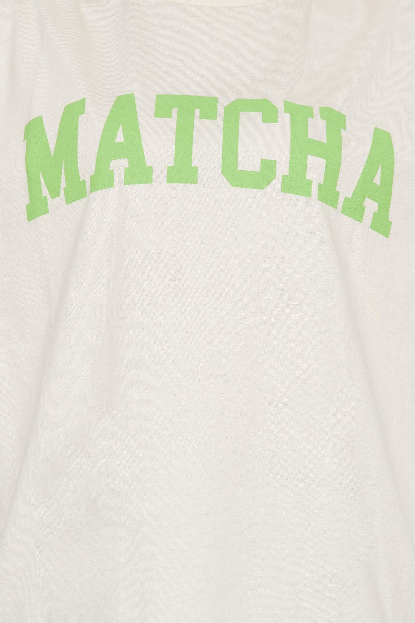 In My Matcha Era Oversized Tee - Natural Product Image
