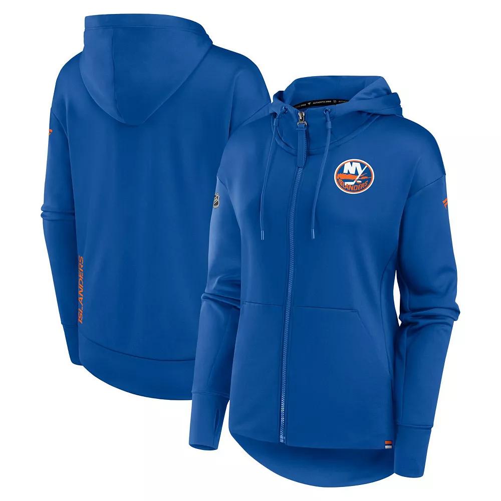 Women's Fanatics Branded Royal New York Islanders Authentic Pro Scuba Full-Zip Hoodie,  Product Image