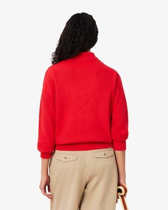 Moss Stitch Cotton Sweater Product Image