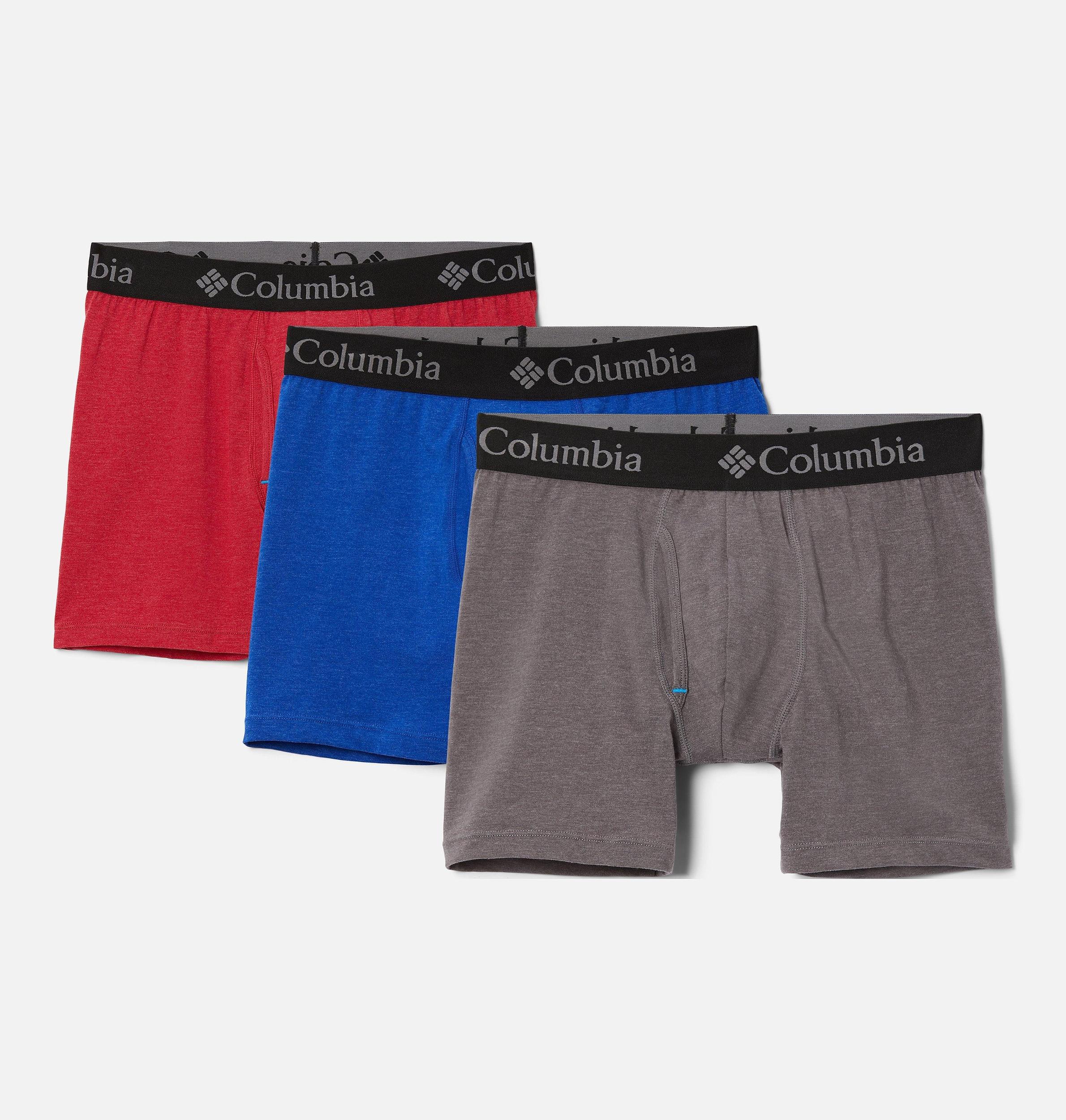 Columbia Mens Tri Blend Boxer Briefs - 3 pack- Product Image