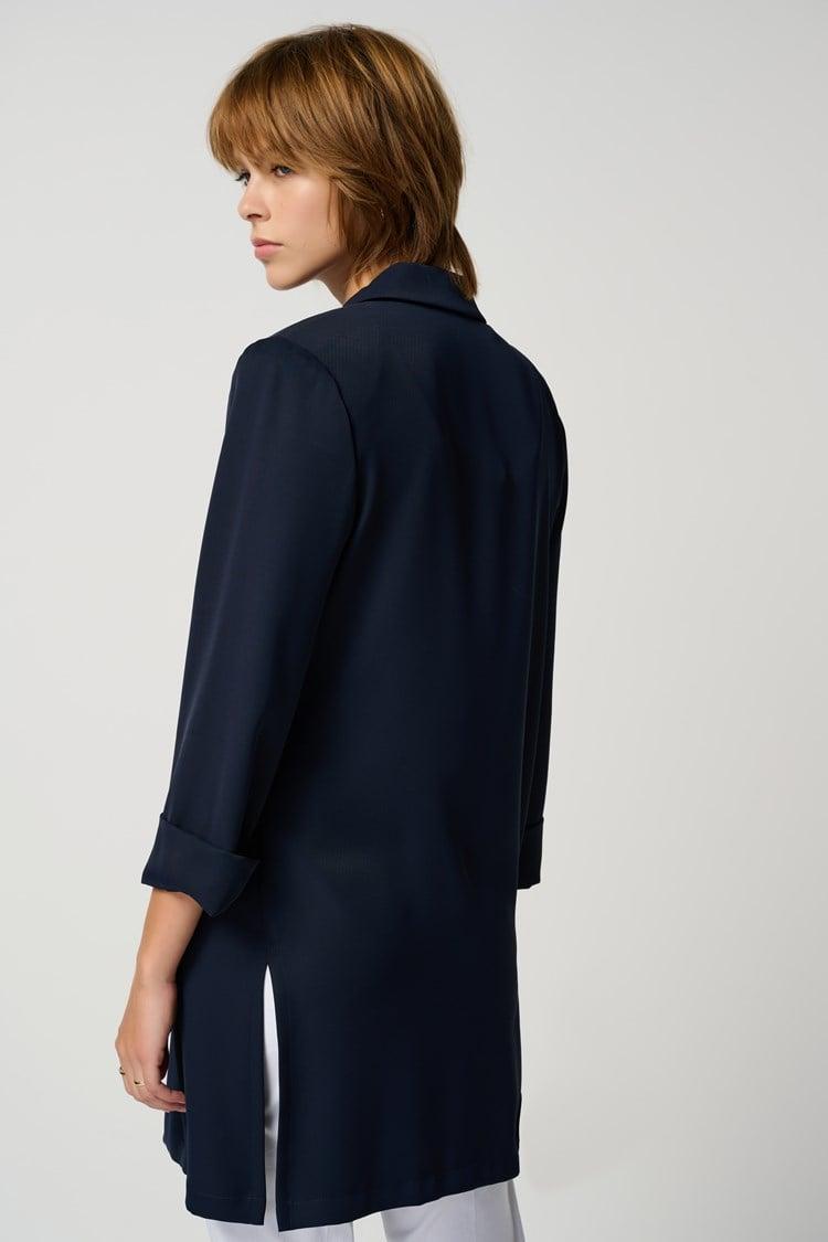 Classic Long Blazer- Midnight Blue Product Image