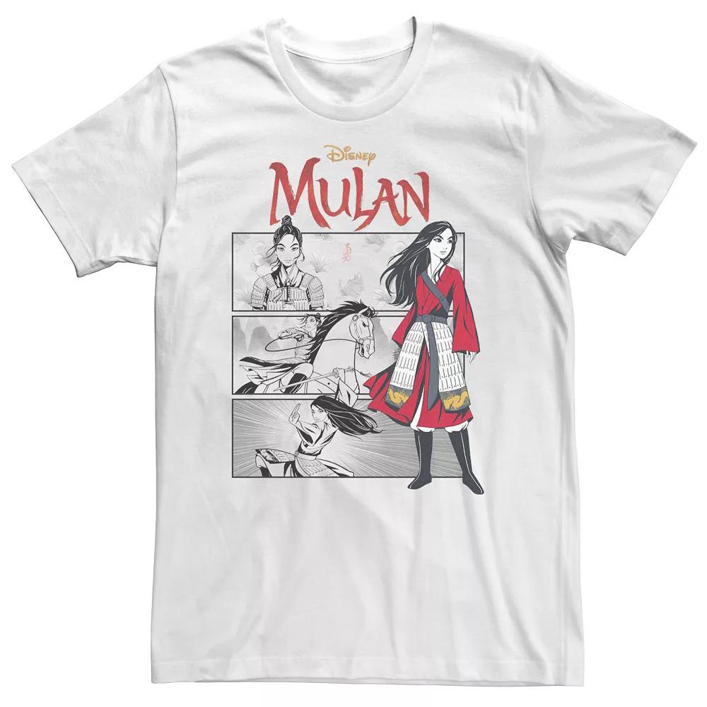 Big & Tall Disney Mulan Live Action Comic Panels Tee, Men's,  Product Image