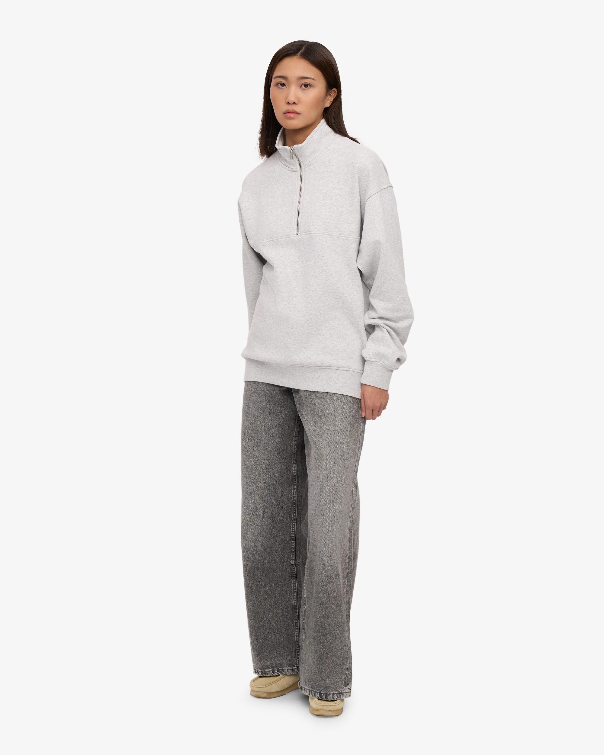 Organic Quarter Zip - Snow Melange Product Image