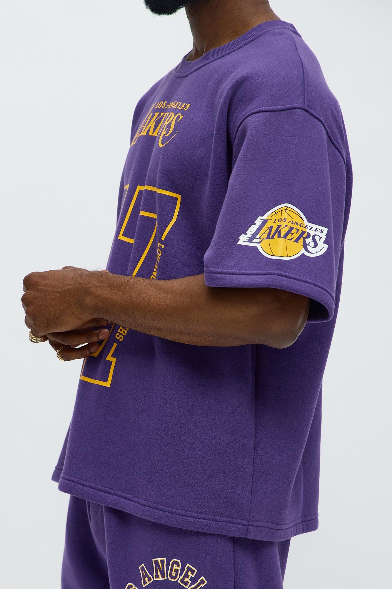 Lakers Oversized Tee - Purple Male Product Image