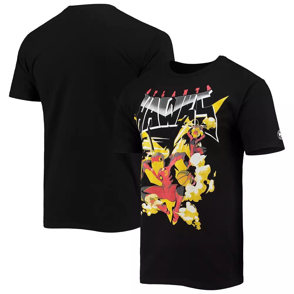 Men's NBA x McFlyy Black Atlanta Hawks Identify Artist Series T-Shirt,  Product Image