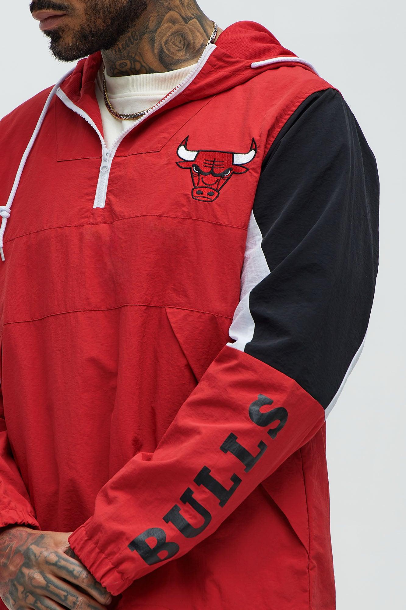 Bulls Ranger Quarter Zip Hoodie Jacket - Red Male Product Image