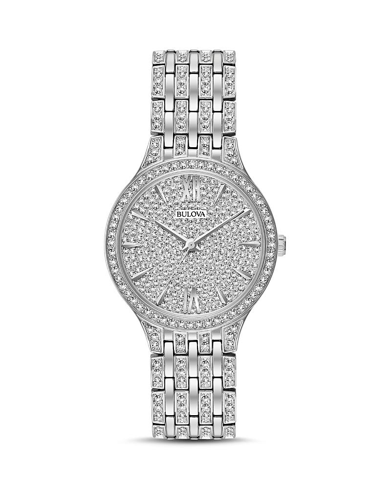 Bulova Womens Crystal Stainless Steel Watch - 96L243, Multicolor Product Image