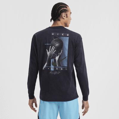 Nike Mens Max90 Long-Sleeve Basketball T-Shirt | HF6195-010 Product Image