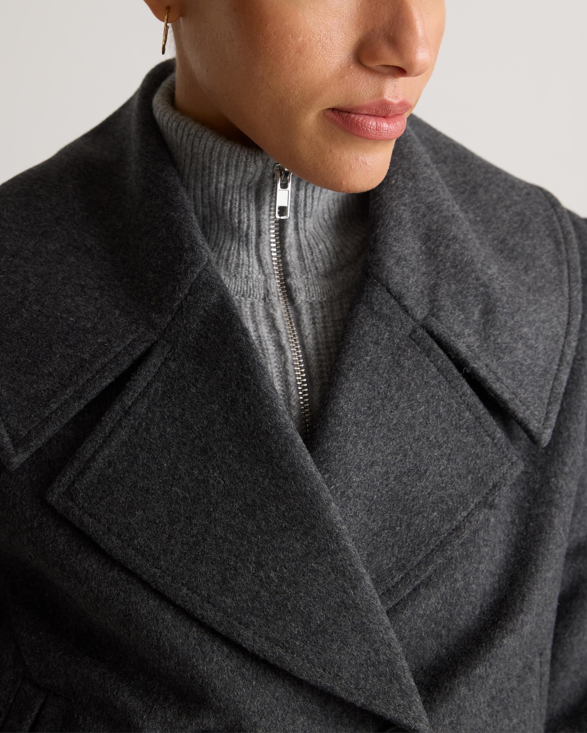 Quince | Women's Italian Wool Short Peacoat Size XS, Wool/Nylon Product Image