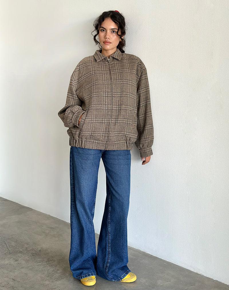 Kassira Jacket in Tonal Brown Check Female Product Image