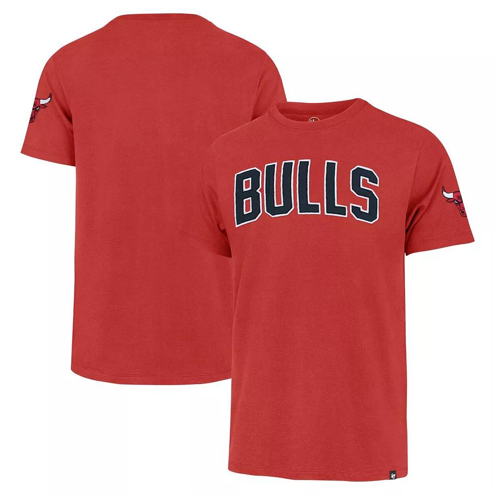 Men's '47 Red Chicago Bulls Franklin Fieldhouse T-Shirt,  Product Image