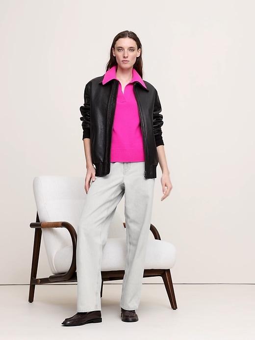 Cashmere Rugby Sweater Polo Product Image