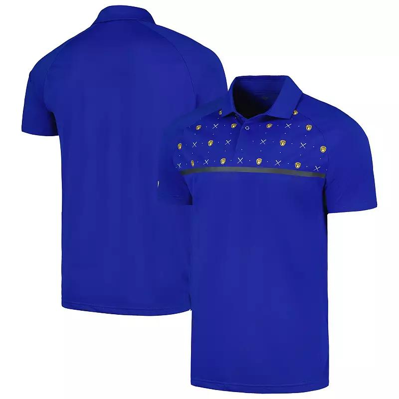 Men's Levelwear Royal Milwaukee Brewers Sector Batter Up Raglan Polo, Size: XL, Blue Product Image