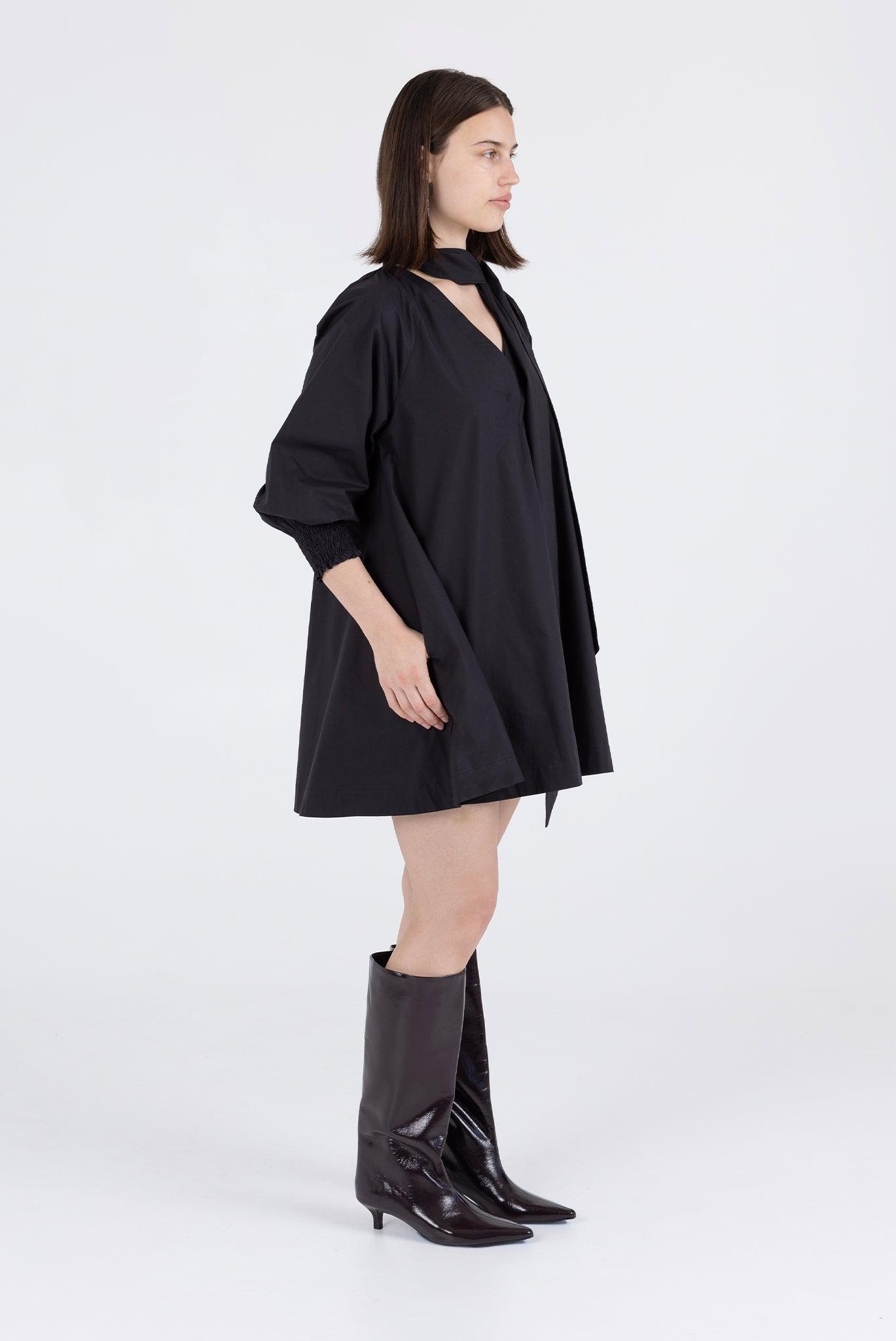 Vee Dress - Licorice Product Image