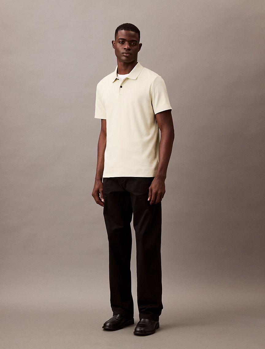 Stretch Fine Rib Polo Shirt Product Image