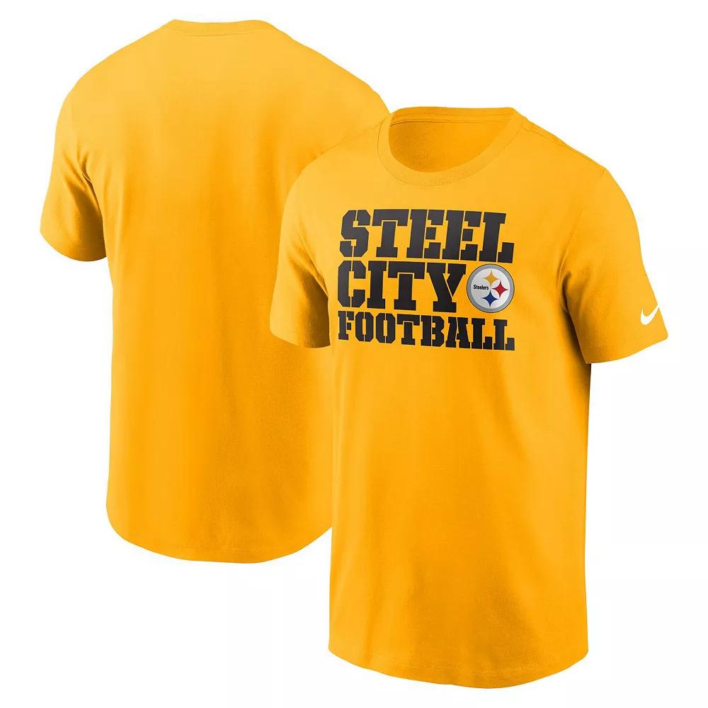 Men's Nike  Gold Pittsburgh Steelers Local Essential T-Shirt, Size: Small Product Image