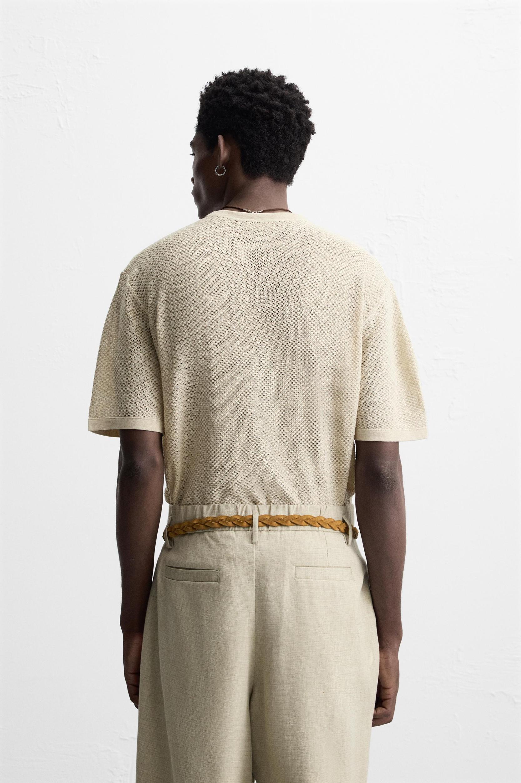 TEXTURED KNIT T-SHIRT Product Image