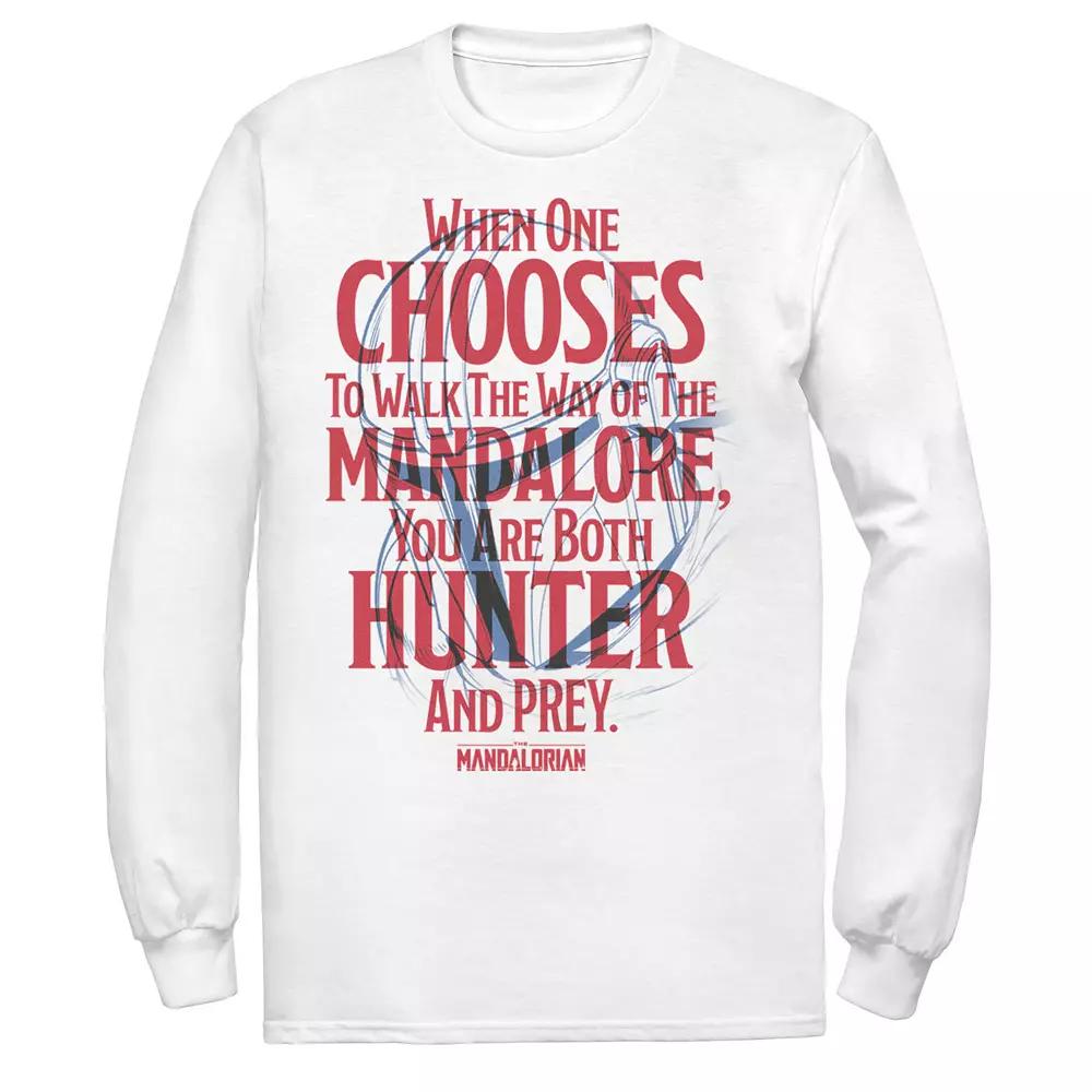 Men's Star Wars The Mandalorian You Are Both Hunter And Prey Tee,  Product Image