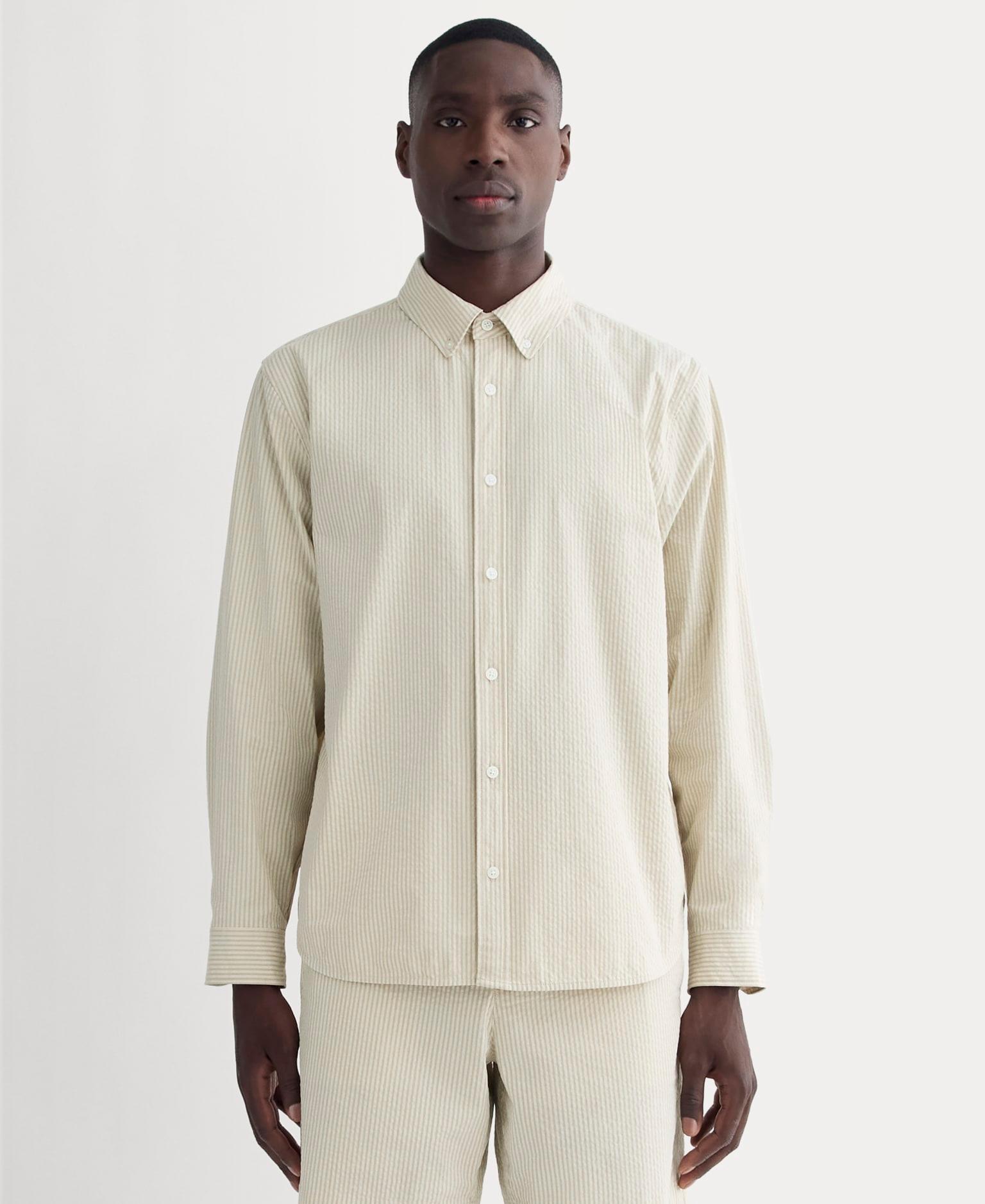 Mens Seersucker Long-Sleeve Shirt by Everlane Product Image