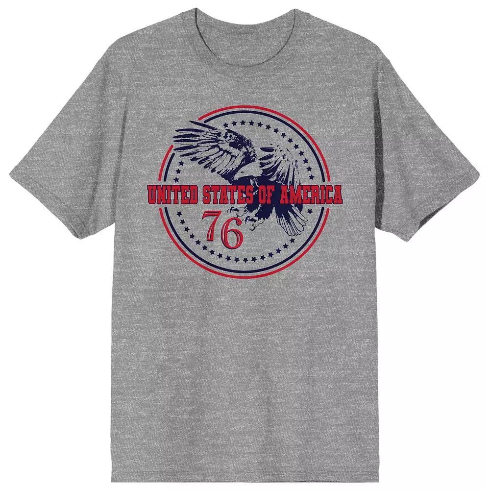 Men's American Eagle 76 Graphic Tee, Size: XL, Gray Product Image