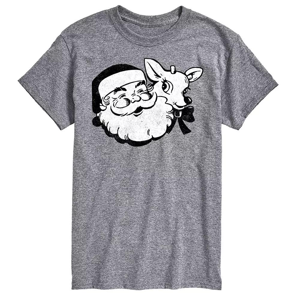 Men's Santa & Reindeer Graphic Tee,  Product Image