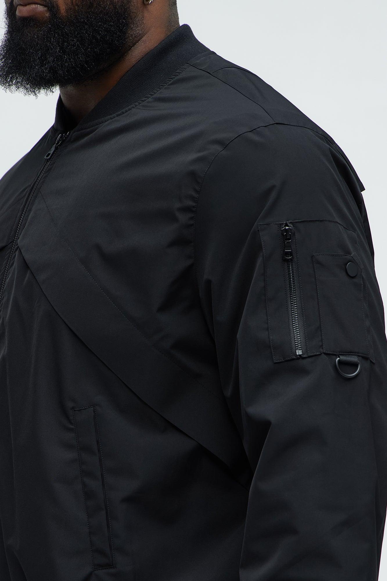Edgar Utility Bomber Jacket - Black Product Image