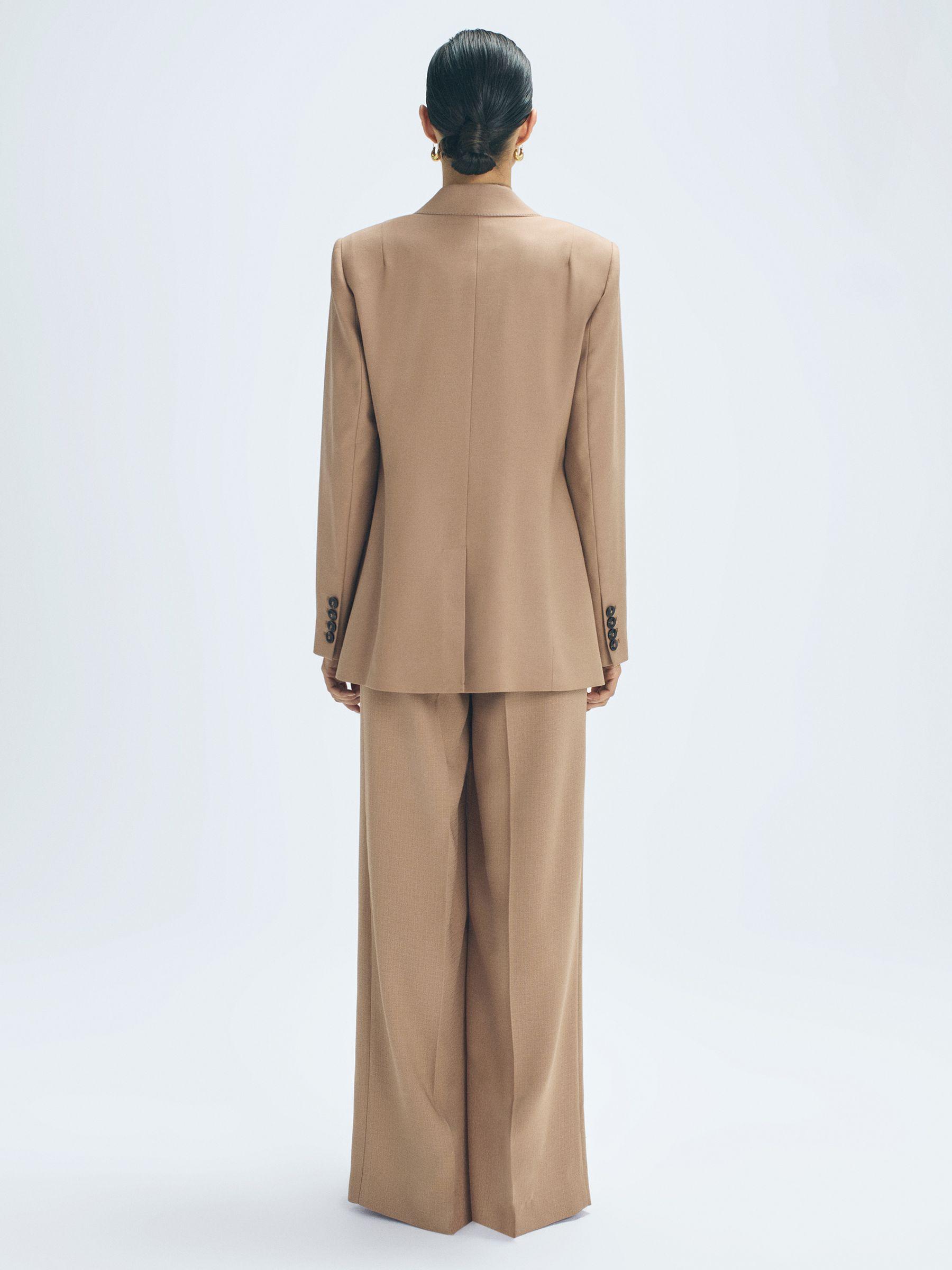 Atelier Wool Double Breasted Blazer in Camel Product Image