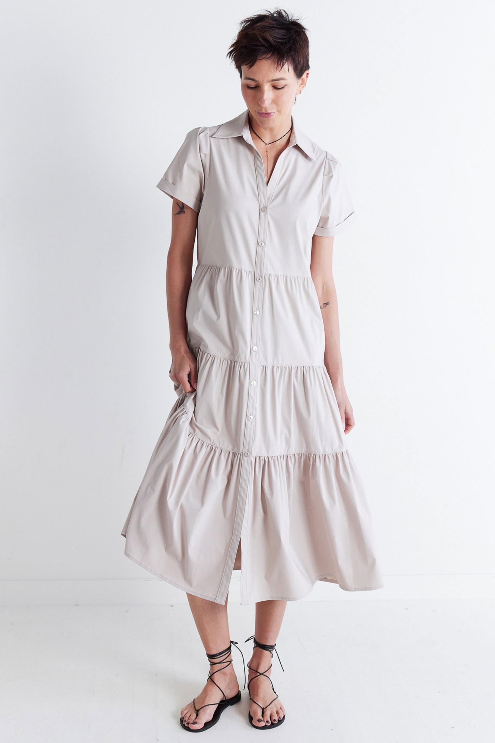 Breaking Free Long Poplin Dress Product Image