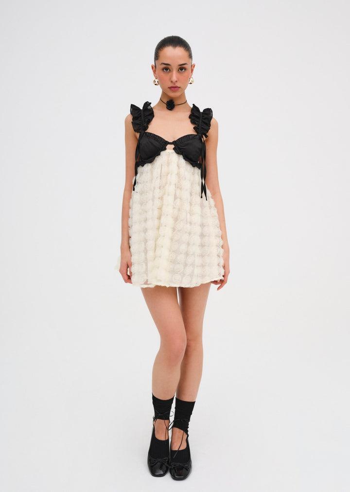 Poppy Mini Dress — Ivory Product Image