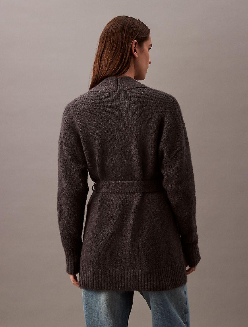 Brushed Wool Blend Cardigan Product Image