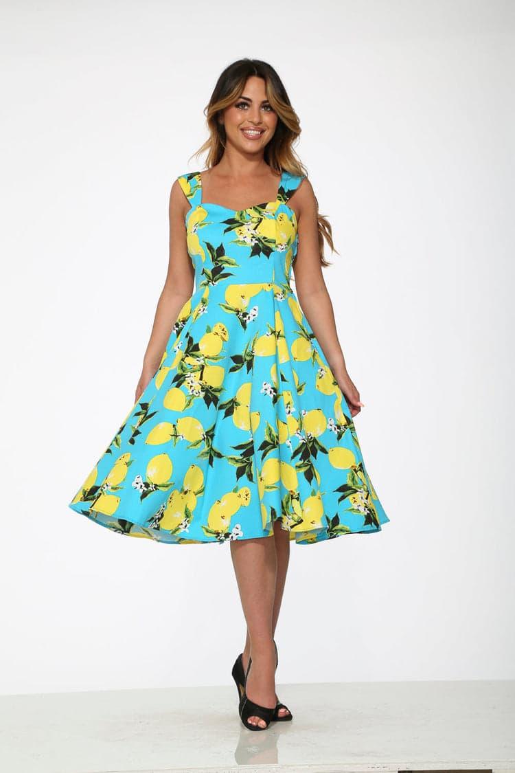 Lemon Print Swing Dress Product Image