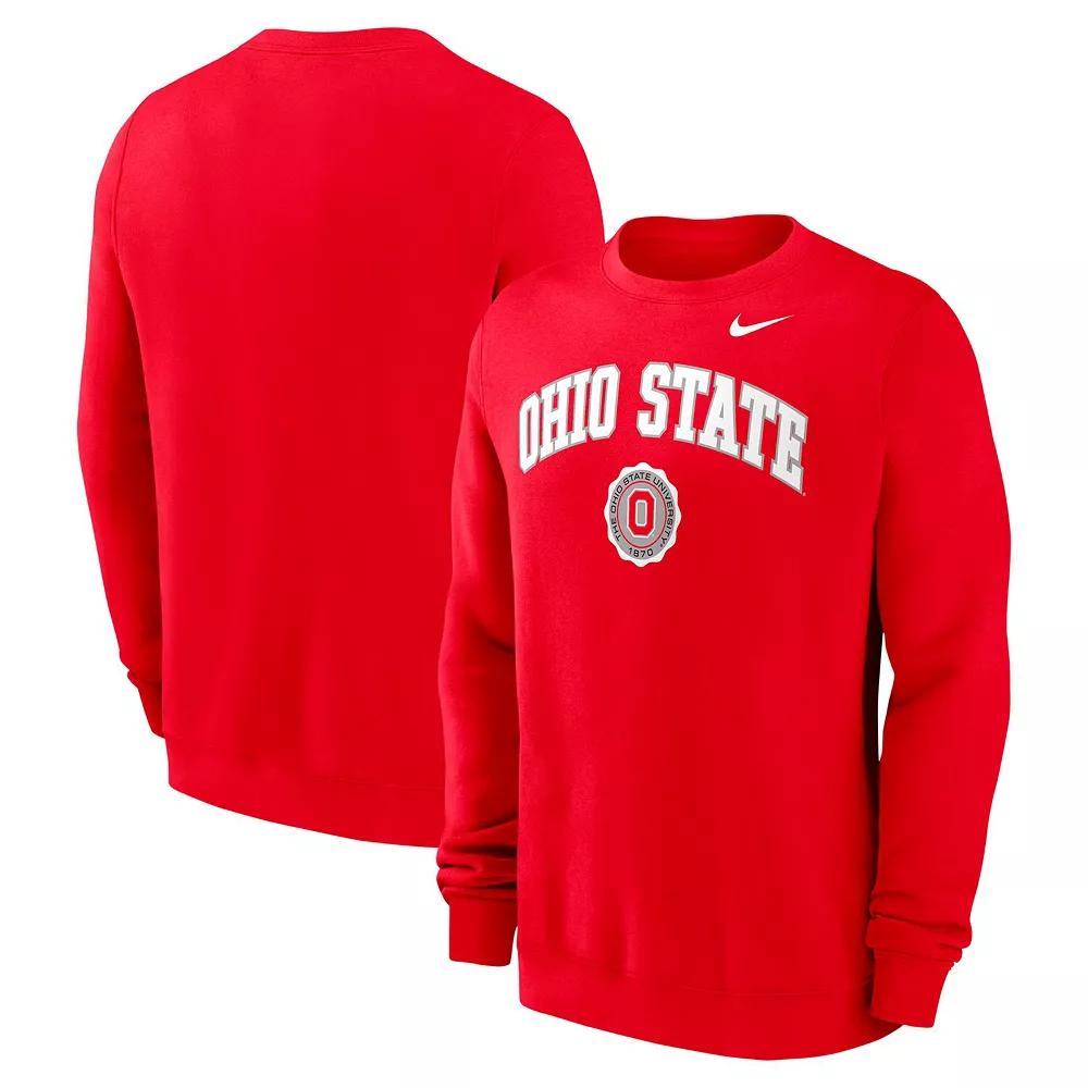 Ohio State Buckeyes Arched Seal Nike Men's College Pullover Crew Product Image