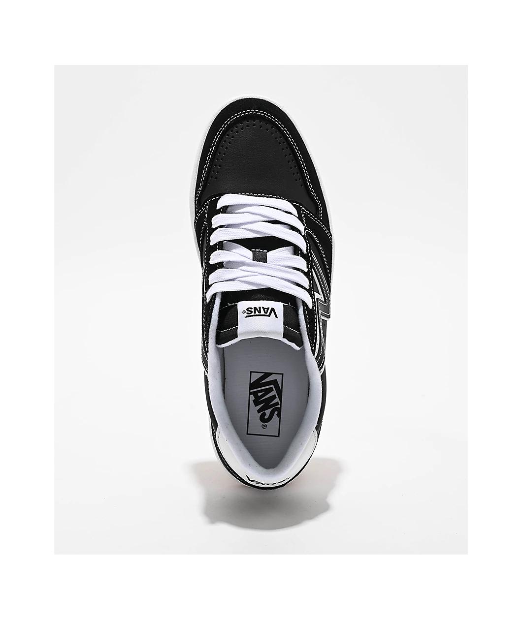 Vans Lowland 2.0 Black & White Skate Shoes Product Image