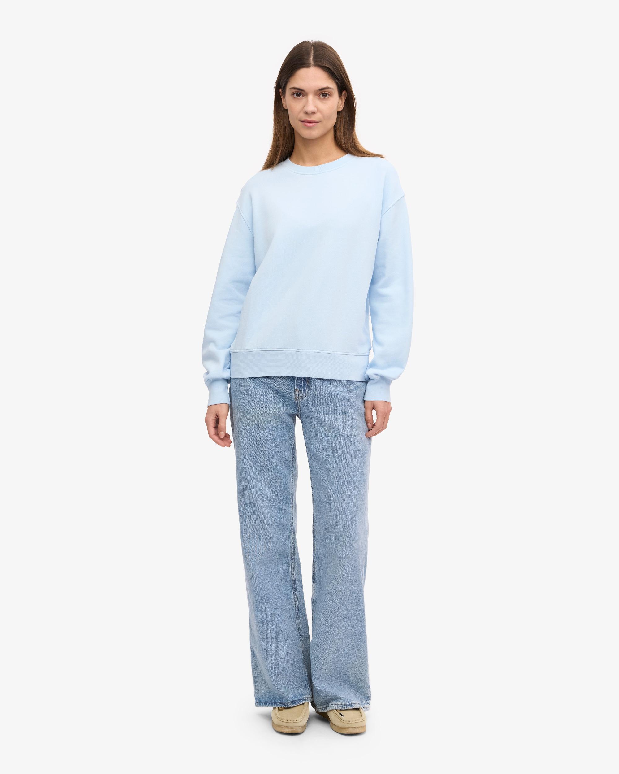 Women Classic Organic Crew - Polar Blue Product Image