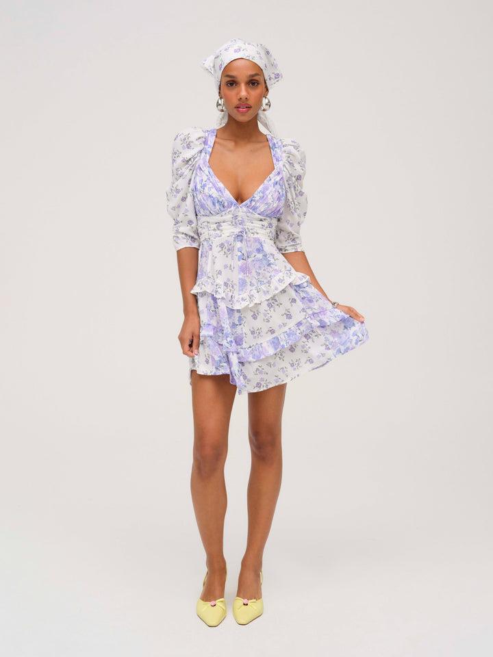 Rosalyn Mini Dress — Purple Product Image