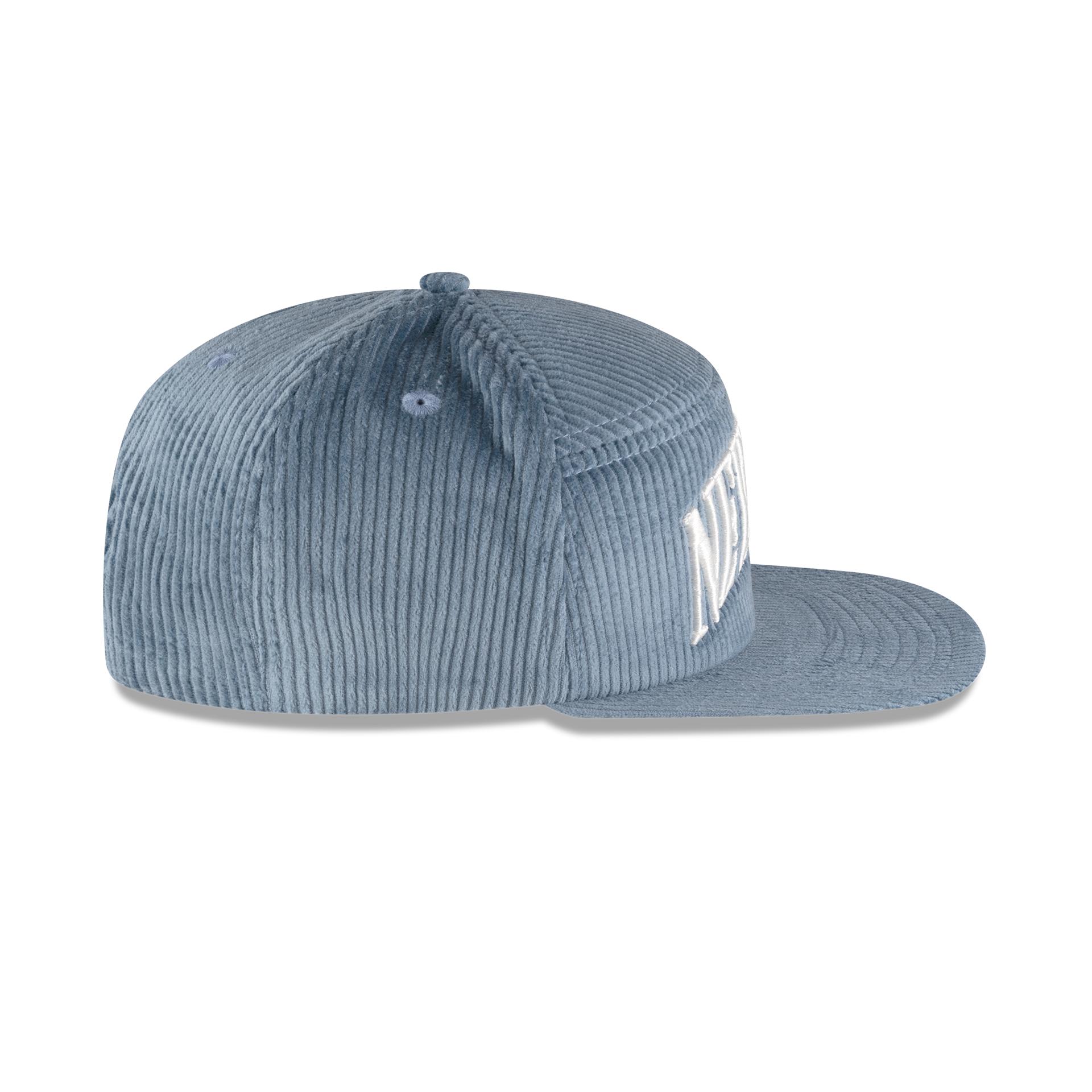 New Era Branded Paragon Corduroy Indigo Split Panel 9FIFTY Snapback Hat Male Product Image