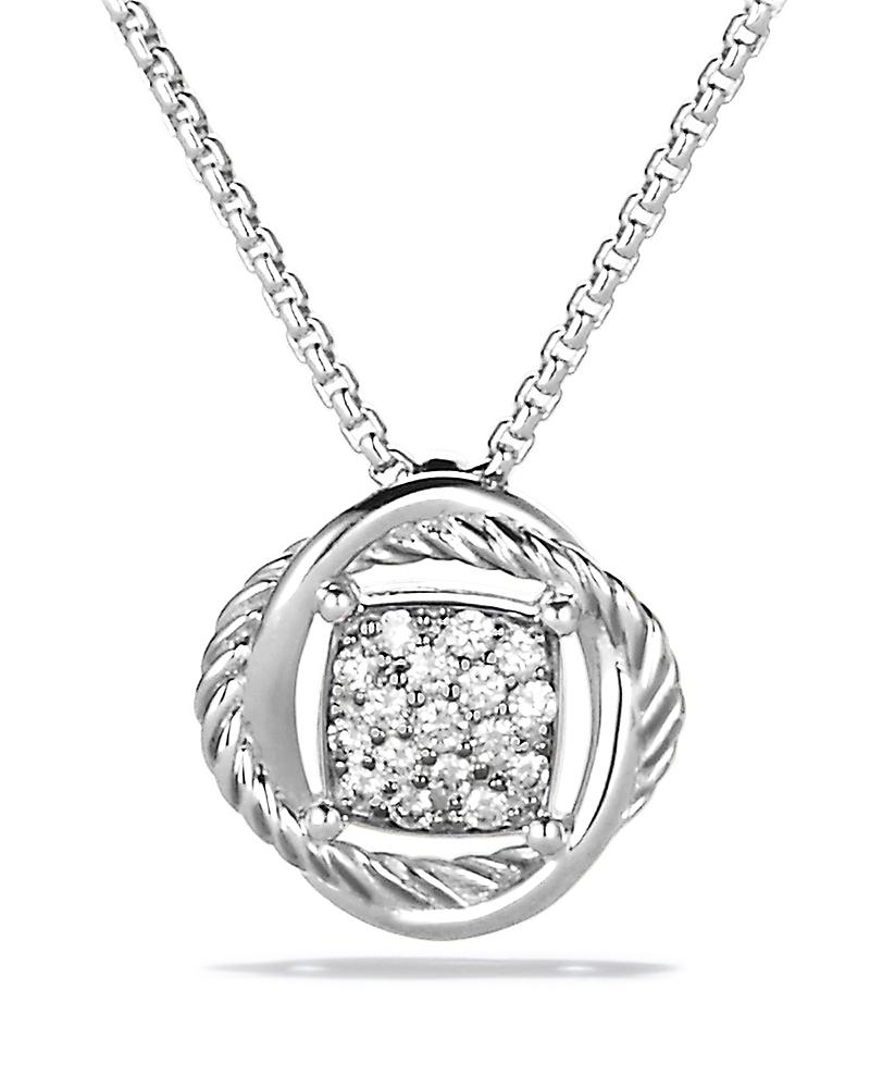 David Yurman Infinity Pendant Necklace with Diamonds Product Image