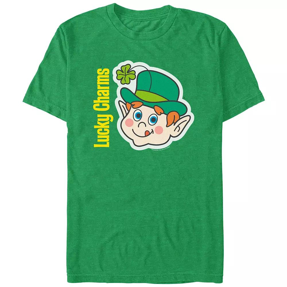 Men's Lucky Charms Retro Leprechaun Graphic Tee,  Product Image