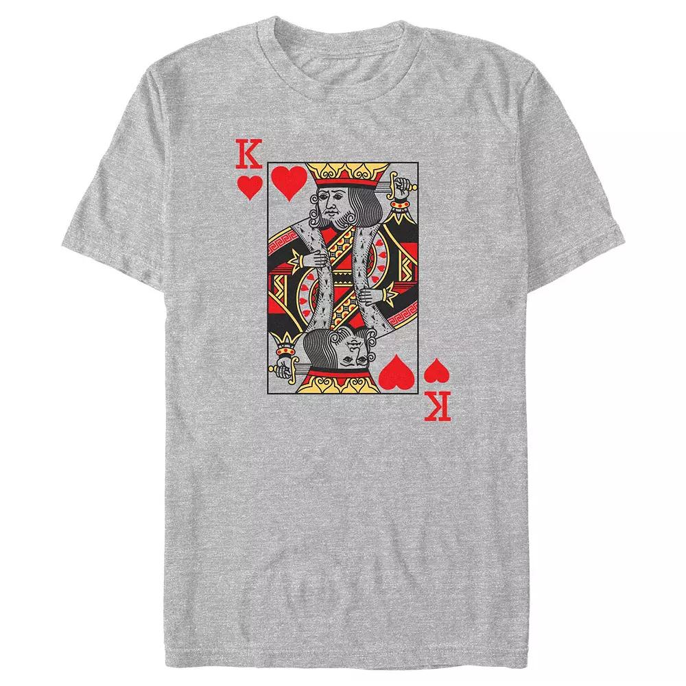 Big & Tall King OF Hearts Card Graphic Tee, Men's,  Product Image