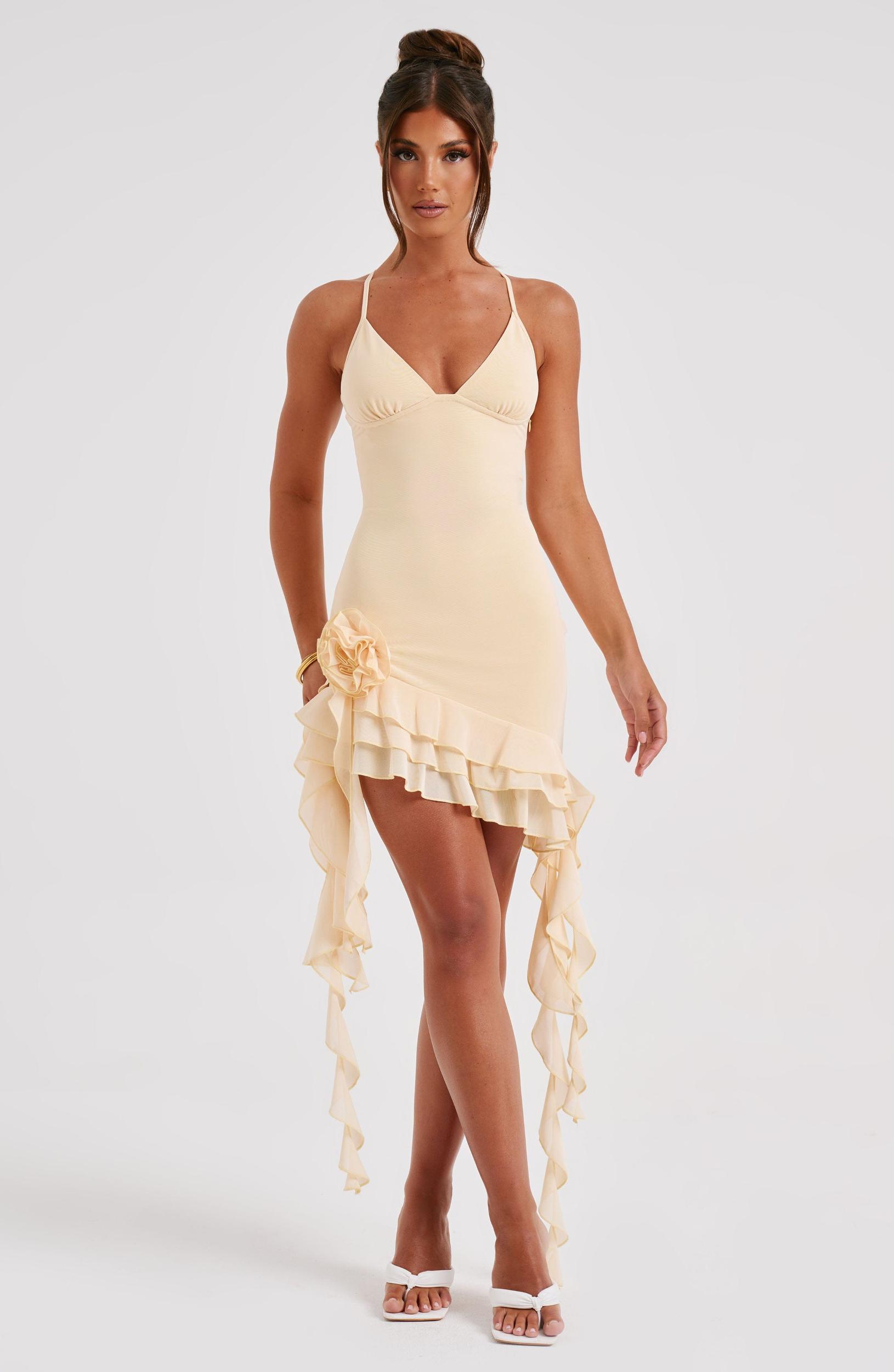 Lilabelle Mini Dress - Lemon Product Image